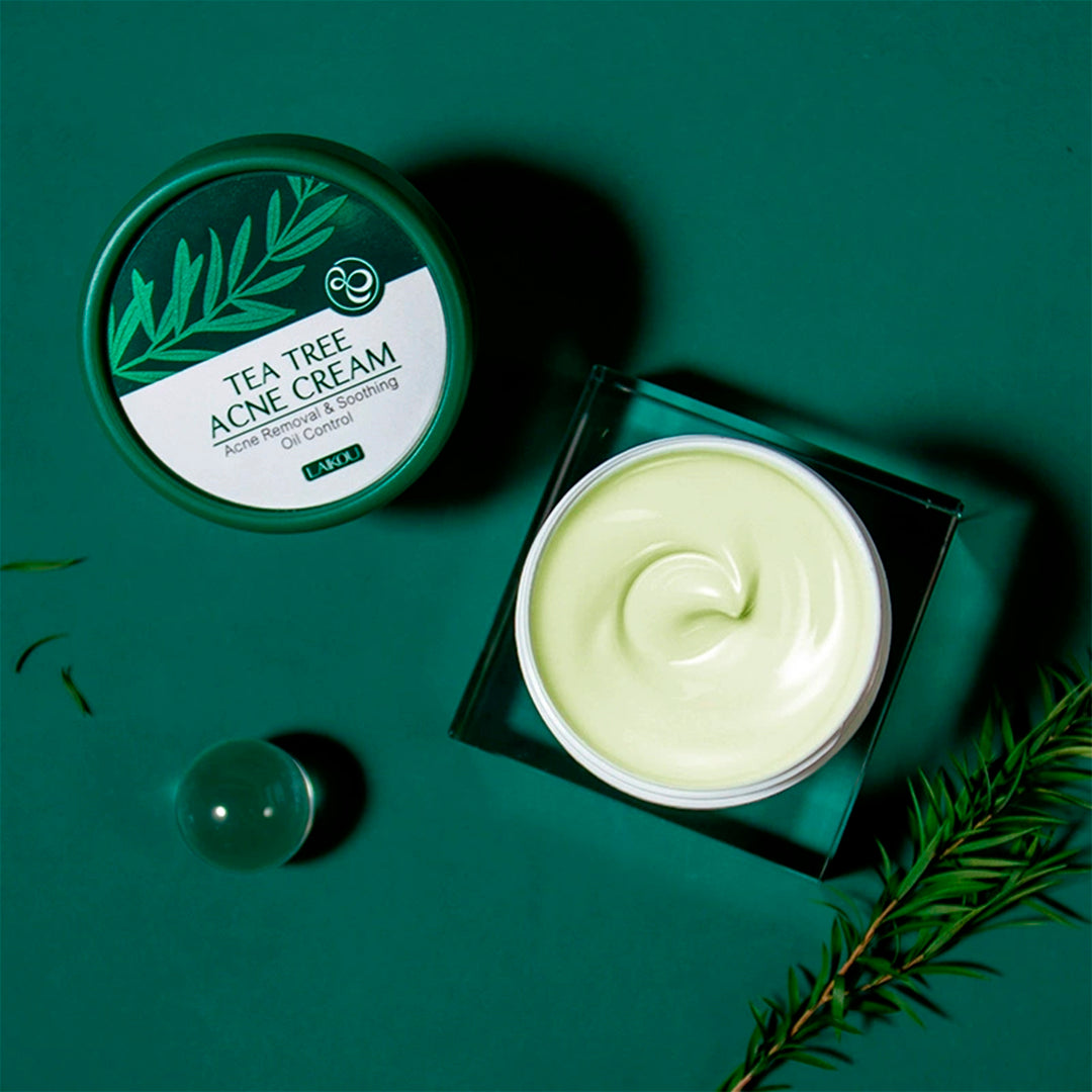 Tea Tree Acne Cream for Clearer Skin, Natural Oil Control & Spot Treatment