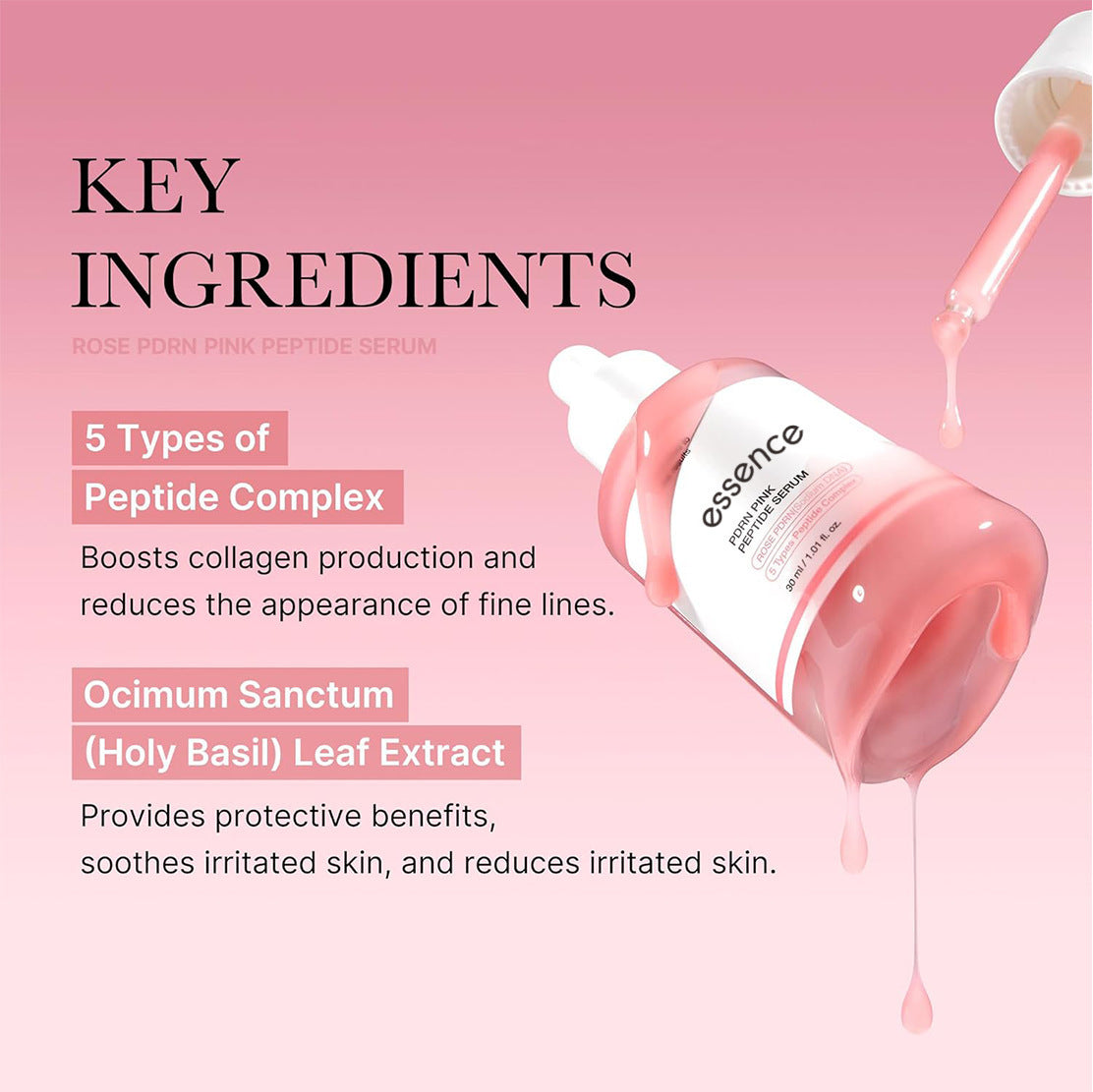 Pink Peptide Serum Collagen Boost & Deep Hydration