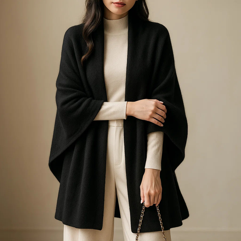Pure Wool Draped Cardigan 100% Australian Wool