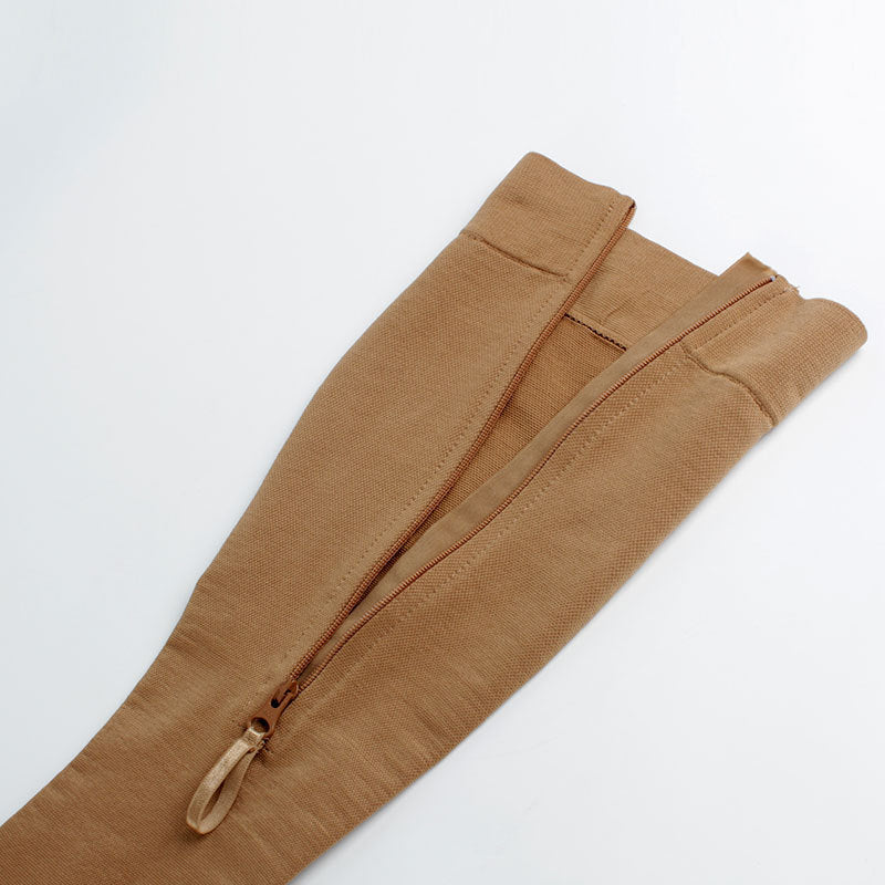 Contour Zip Compression Stocking with Zipper