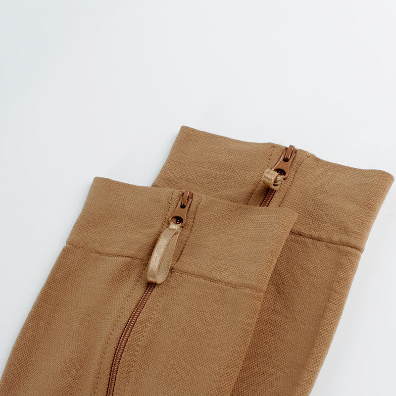 Contour Zip Compression Stocking with Zipper