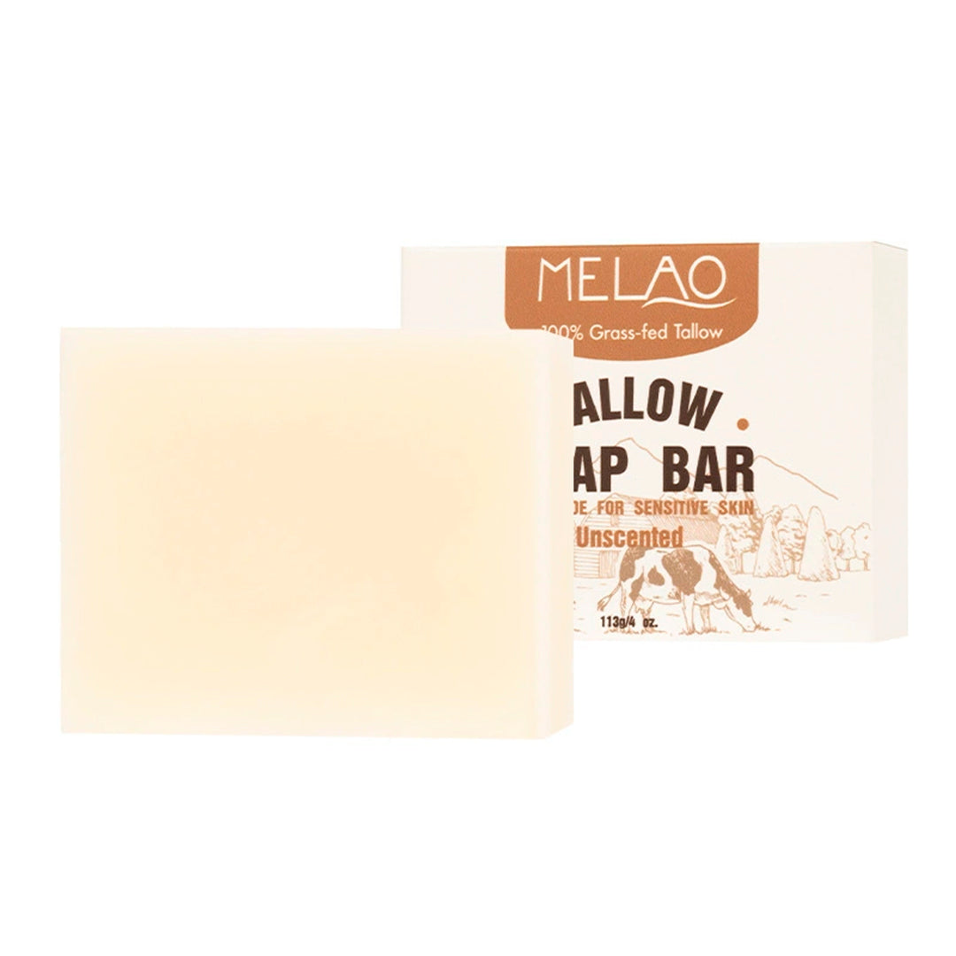 Tallow Soap Bar Unscented for Sensitive, Dry & Damaged Skin