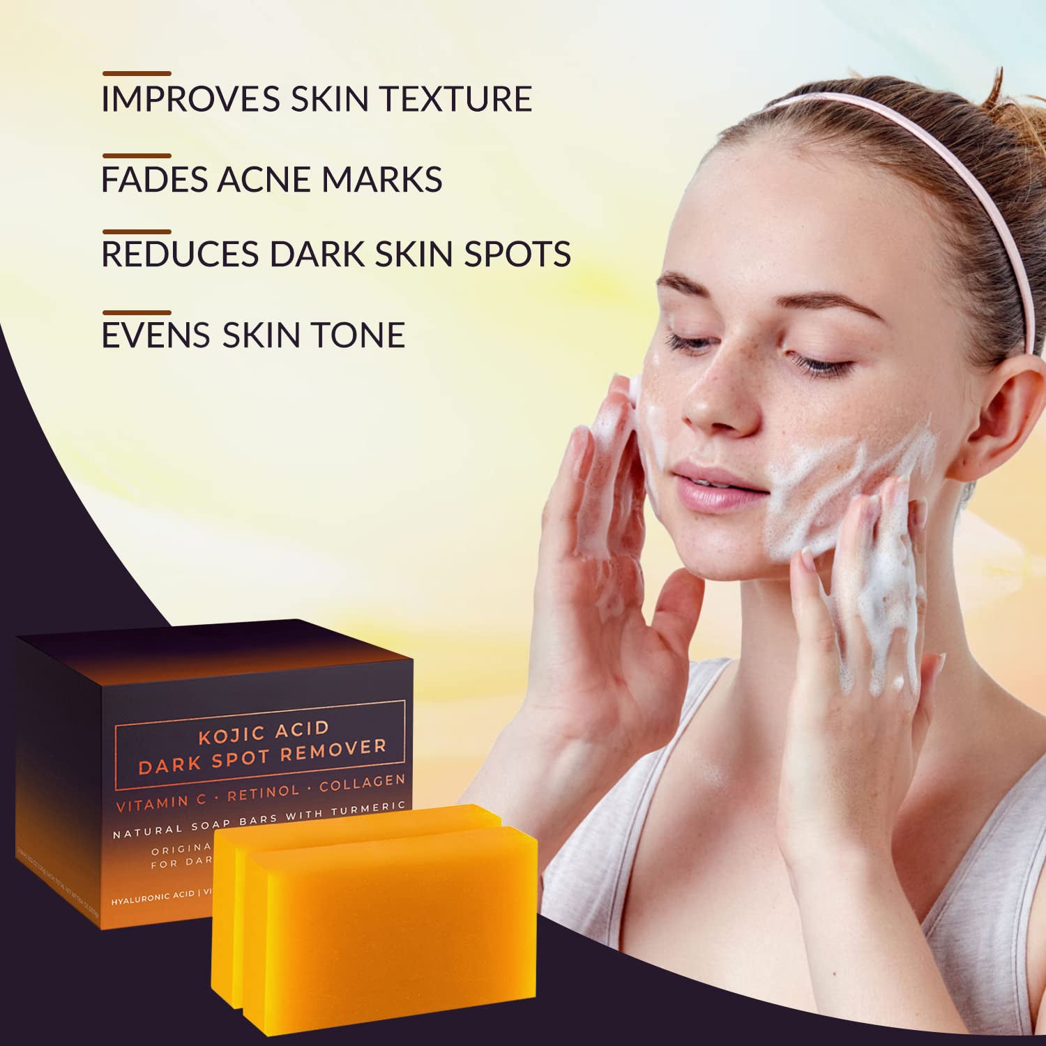 Kojic Acid Brightening Soap & Dark Spot Corrector