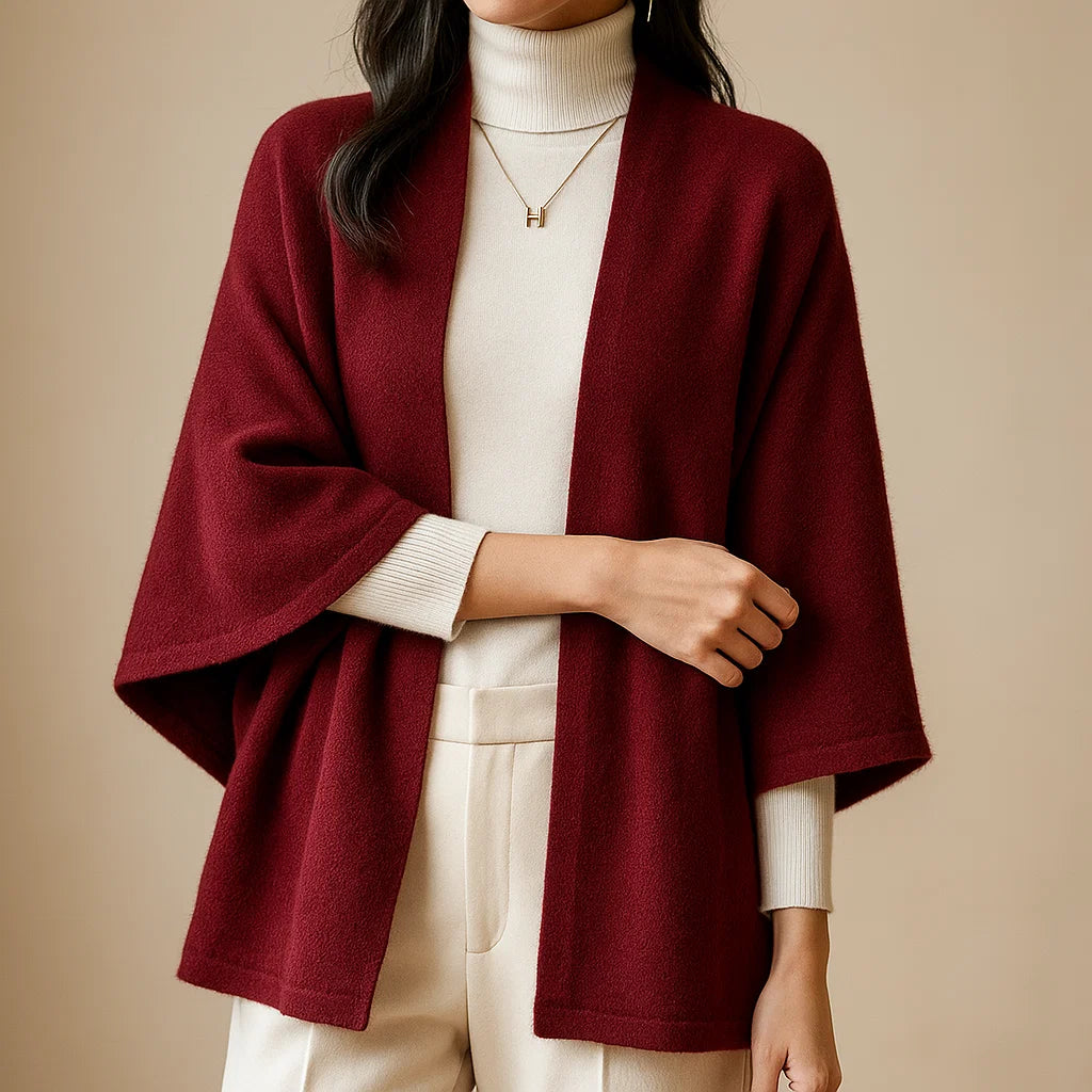 Pure Wool Draped Cardigan 100% Australian Wool
