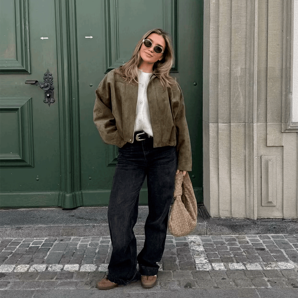The Ashford Suede Bomber Jacket