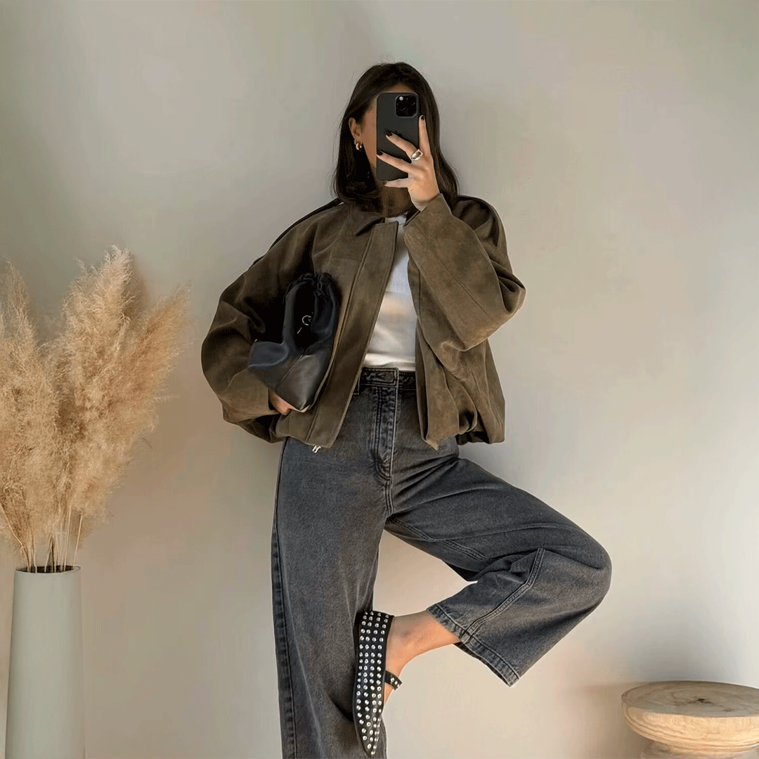 The Ashford Suede Bomber Jacket